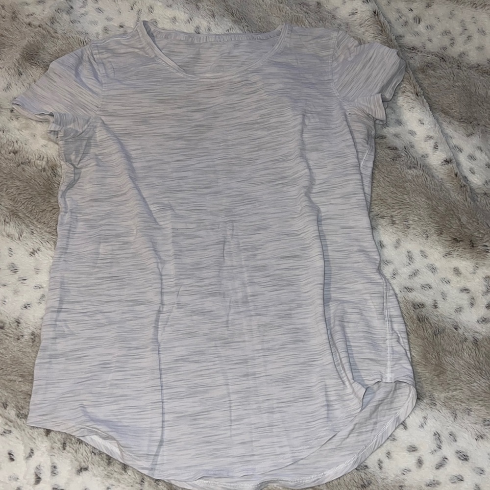 Heather Grey/White Lululemon Top